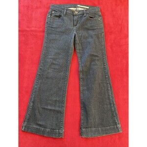 DARK WASH DENIM DKNY jeans low rise Super flare size 6
